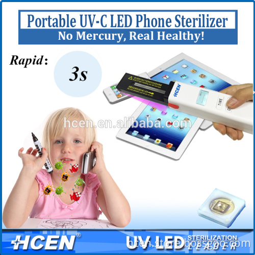 Portable uv mobile phone sterilizer/cell phone sanitizer